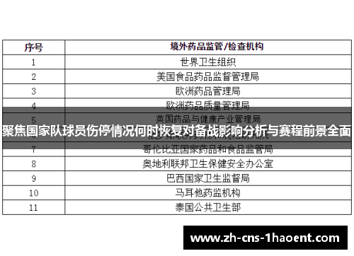 聚焦国家队球员伤停情况何时恢复对备战影响分析与赛程前景全面